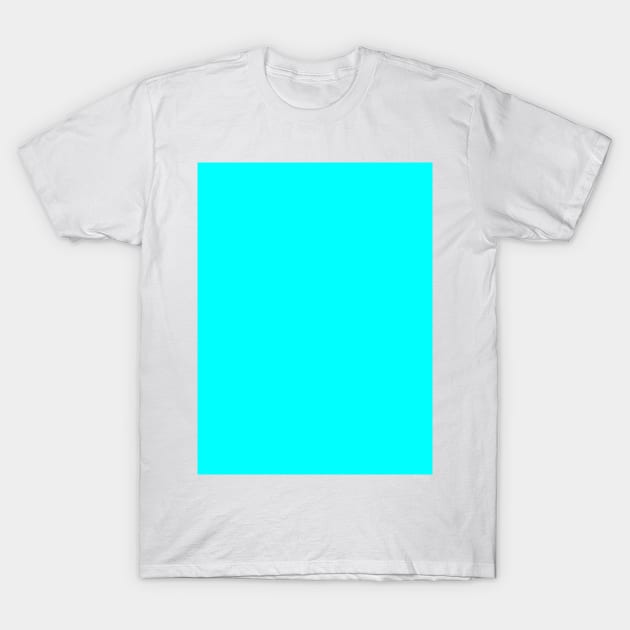 PLAIN SOLID COLOR Aqua T-Shirt by colorsandpatterns